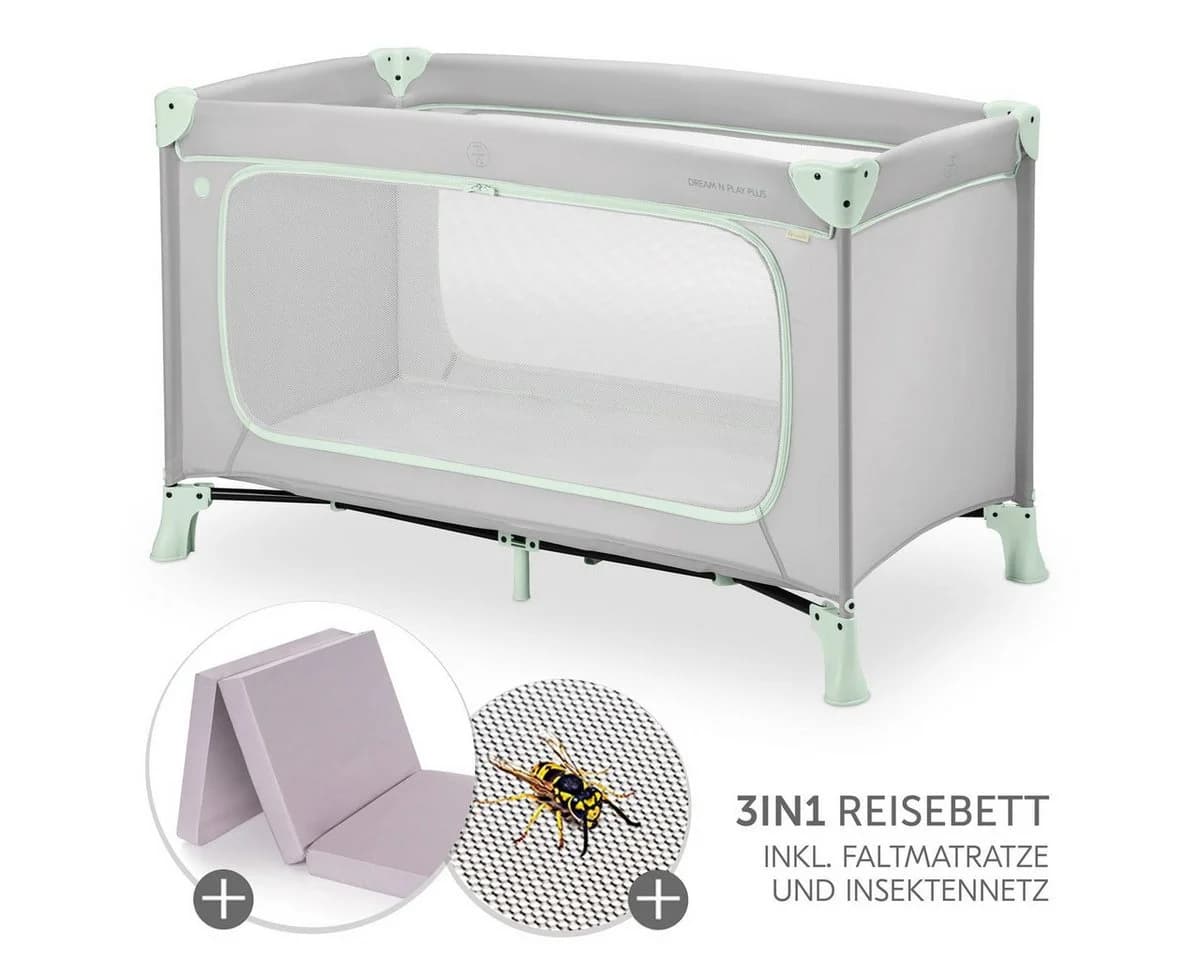 Hauck Baby-Reisebett Dream N Play Plus Set mit Matratze und Moskitonetz - Bild 2