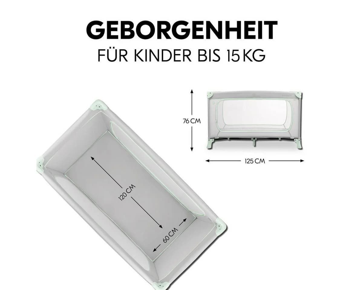 Hauck Baby-Reisebett Dream N Play Plus Set mit Matratze und Moskitonetz - Bild 3