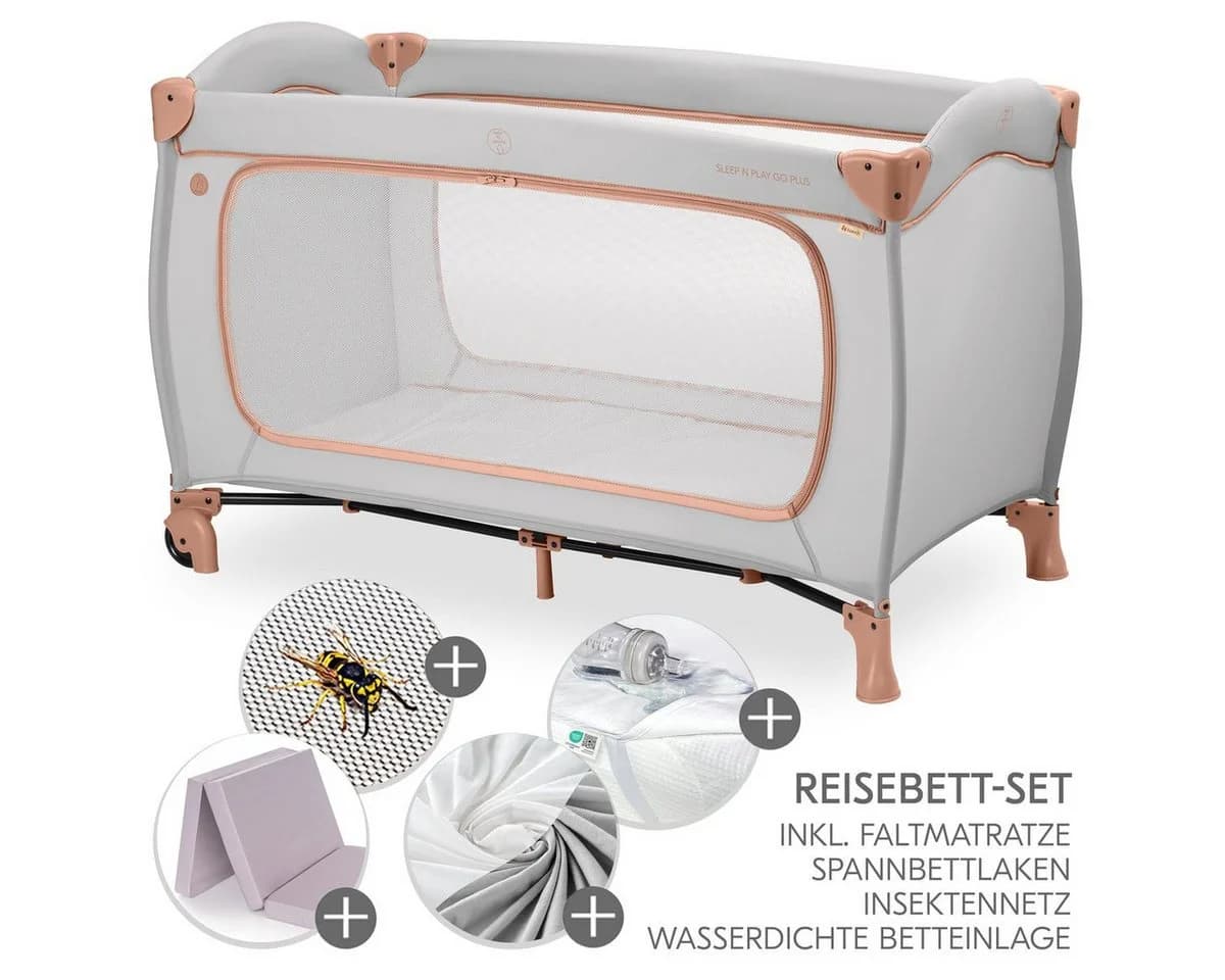 Hauck Baby-Reisebett Sleep N Play Go Plus XXL Set Dusty Cork - Bild 2