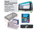 Hauck Baby-Reisebett Dream N Play Set Waterblue mit Matratze, Moskitonetz & Tasche Bild 1