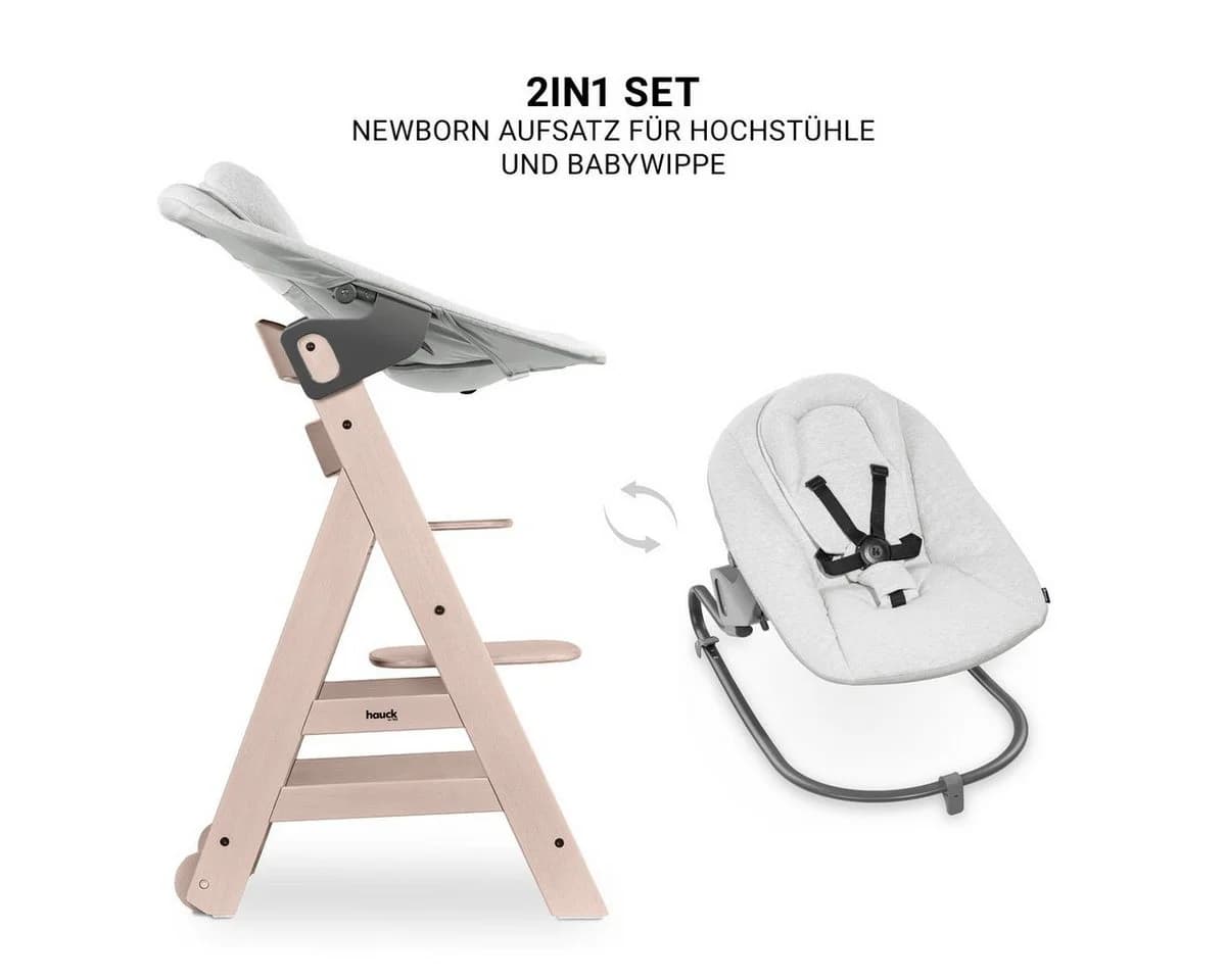 Hauck Hochstuhl Beta Plus Whitewashed - Newborn Set Premium - Bild 4