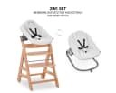 Hauck Hochstuhl Beta Plus Natural mit Newborn Set Premium & Essbrett Bild 4