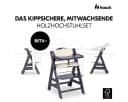Hauck Hochstuhl Beta Plus Dark Grey - Newborn Set Premium Bild 3