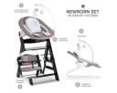 Hauck Hochstuhl Alpha Plus Black Newborn Set Deluxe mit Neugeborenenaufsatz Bild 1