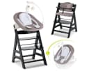 Hauck Hochstuhl Alpha Plus Black Newborn Set Deluxe mit Neugeborenenaufsatz Bild 2