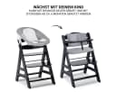 Hauck Hochstuhl Alpha Plus Black Newborn Set Schwarz/Grau Holz Bild 4