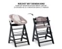 Hauck Hochstuhl Alpha Plus Black Newborn Set - Stretch Beige Bild 4