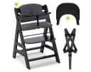 Hauck Hochstuhl Alpha Plus Black mit Click Tray & Sitzkissen Bild 2