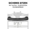 Hauck Hochstuhl Alpha Plus Black mit Click Tray & Sitzkissen Bild 5