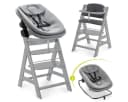 Hauck Hochstuhl Alpha Plus Grey Newborn Set mit Neugeborenenaufsatz Bild 2