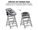 Hauck Hochstuhl Alpha Plus Grey Newborn Set mit Neugeborenenaufsatz Bild 3