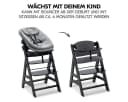 Hauck Hochstuhl Alpha Plus Black Newborn Set Holz Babyhochstuhl ab Geburt Bild 3