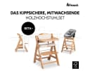 Hauck Hochstuhl Beta Plus Natural 3in1 Bouncer Set Holz Babystuhl Bild 3