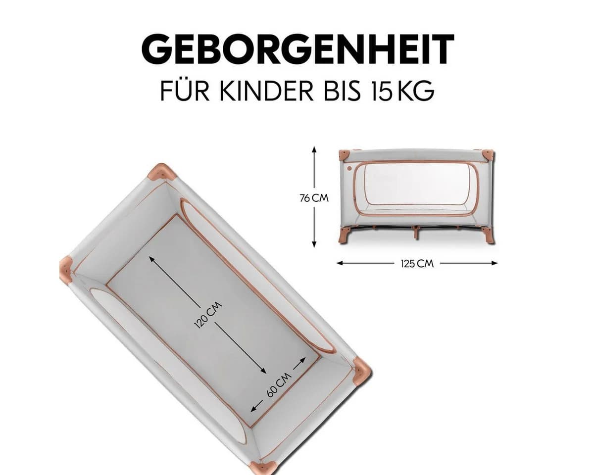 Hauck Baby-Reisebett Dream N Play Plus - Dusty Cork - Bild 3
