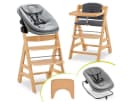 Hauck Hochstuhl Alpha Move Natur mit Bouncer & Sitzkissen Bild 2