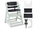 Hauck Hochstuhl Alpha Plus Mint - Charcoal mit Click Tray & Sitzkissen Bild 2