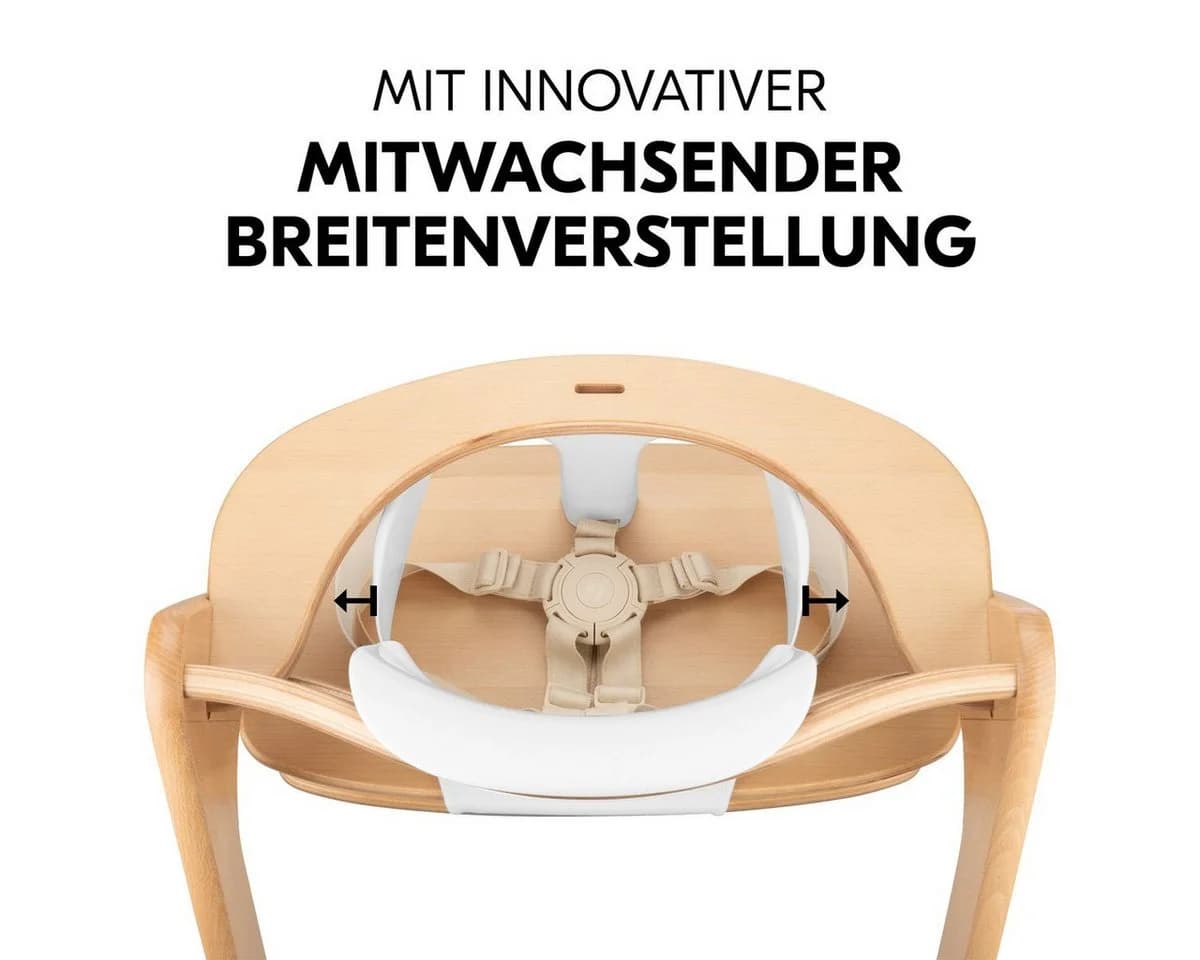 Hauck Hochstuhl Beta Plus Whitewashed mit Baby-Sitz & Essbrett - Bild 4