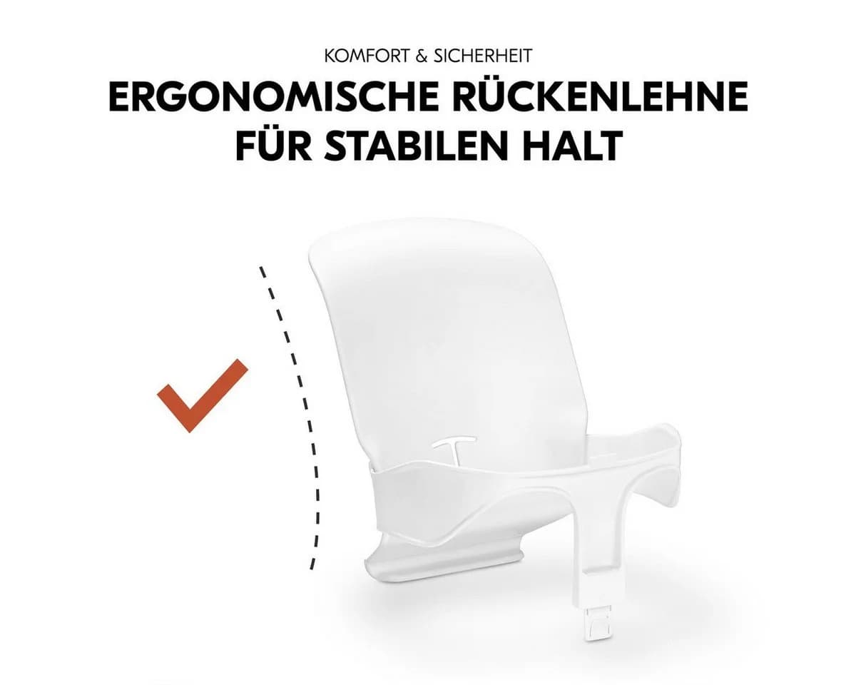 Hauck Hochstuhl Beta Plus Whitewashed mit Baby-Sitz & Essbrett - Bild 5