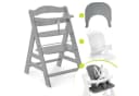 Hauck Hochstuhl Alpha Plus Grey Massivholz mitverstellbar Bild 2