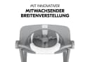 Hauck Hochstuhl Alpha Plus Grey Massivholz mitverstellbar Bild 4