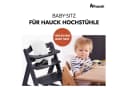 Hauck Beta Plus Holzhochstuhl mit Baby-Sitz, Essbrett, Sitzauflage & Rollen Bild 3