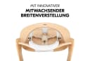Hauck Beta Plus Holzhochstuhl mit Baby-Sitz, Essbrett, Sitzauflage & Rollen Bild 4