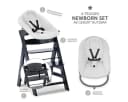 Hauck Hochstuhl Alpha Plus Newborn Set Schwarz Buchenholz Bild 1