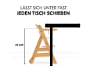 Hauck Hochstuhl Alpha Move Natur Buchenholz mit Rollen & Sitzkissen Bild 5