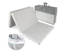LaLoona Reisebett-Matratze Grau 5 cm hoch mit wasserdichter Auflage Bild 2