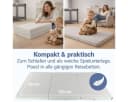 LaLoona Reisebett-Matratze Grau 5 cm hoch mit wasserdichter Auflage Bild 5