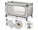 Hauck Baby-Reisebett Sleep N Easyfold Set Grau mit Matratze & Mückenschutz Bild 2