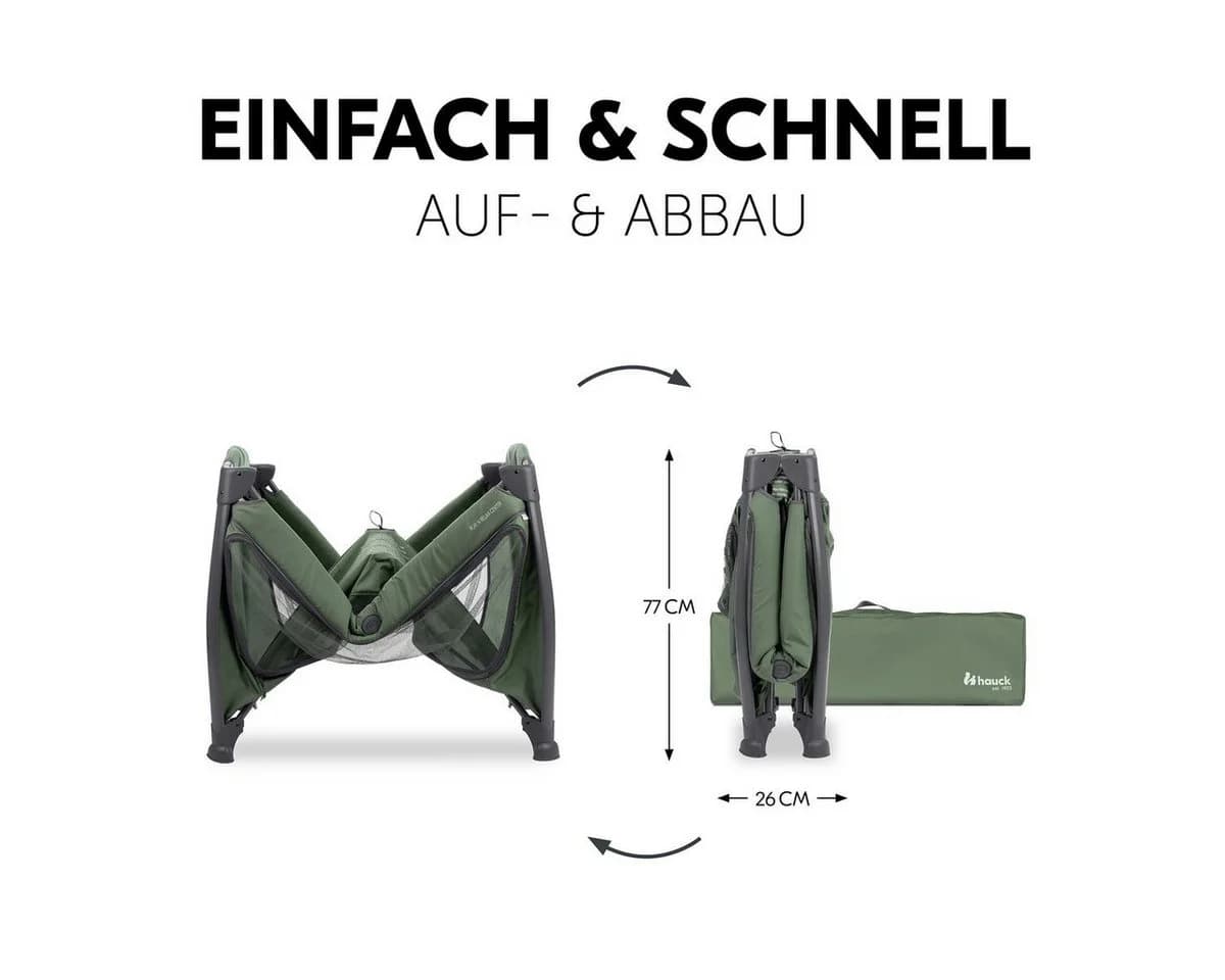 Hauck Baby-Reisebett Play N Relax Center Set Dark Green mit Matratze - Bild 4