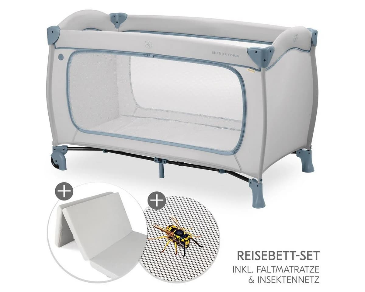 Hauck Baby-Reisebett Sleep N Play Go Plus Set - Dusty Blue - Bild 2