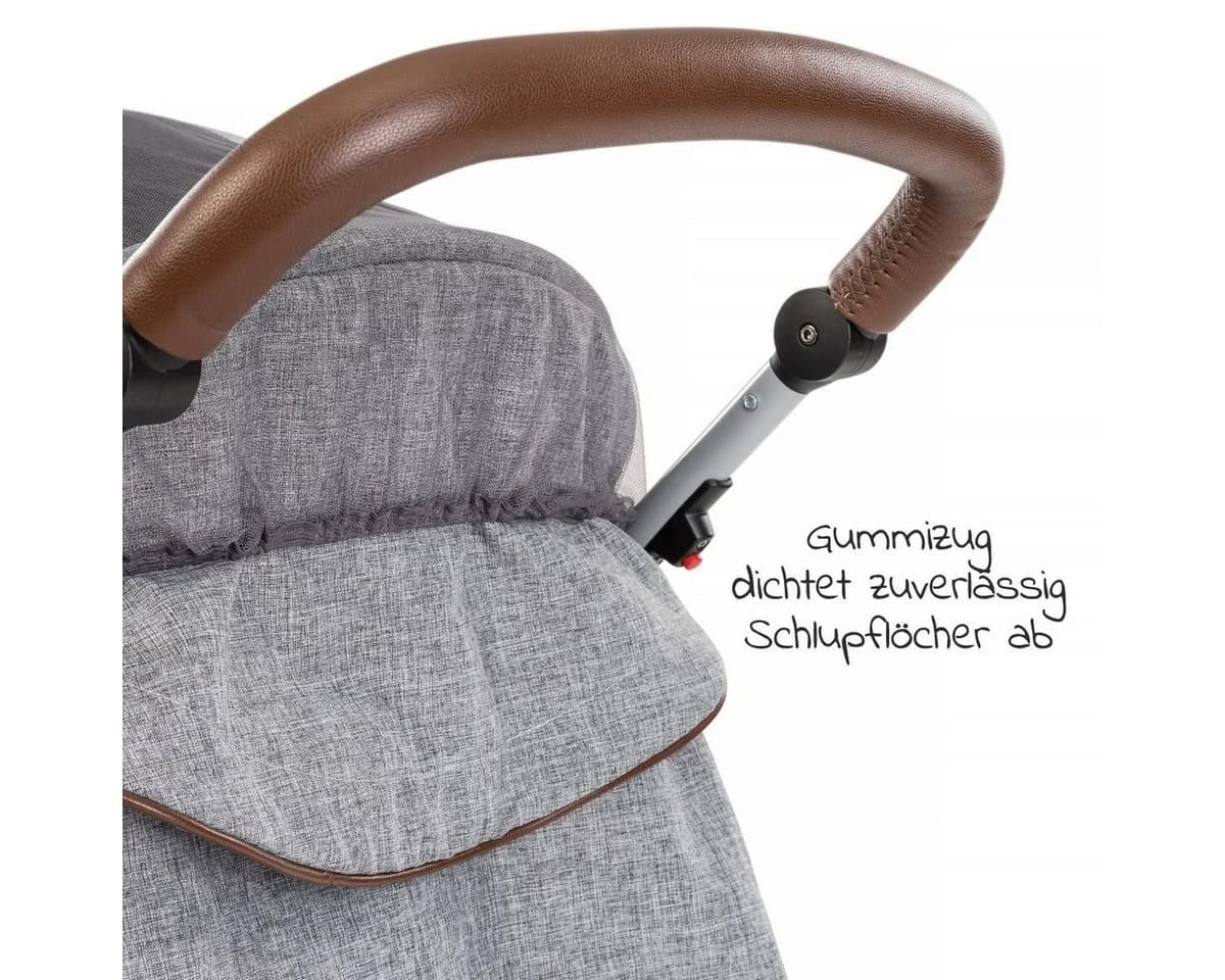 Zamboo Insektenschutzplissee Grau Universal Mückennetz Kinderwagen Buggy - Bild 5