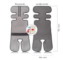 Zamboo Kinderwagen-Sitzauflage Universal Grau - Sommer Sitzeinlage Bild 1