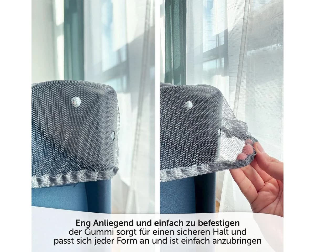 Zamboo Baby-Reisebett Universal - Grau Insektenschutz Mückennetz - Bild 4