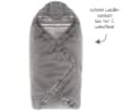 Zamboo Fußsack Grau Baby Winter Einschlagdecke mit Thermo-Fleece Bild 1