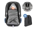Zamboo Fußsack Grau Baby Winter Einschlagdecke mit Thermo-Fleece Bild 2