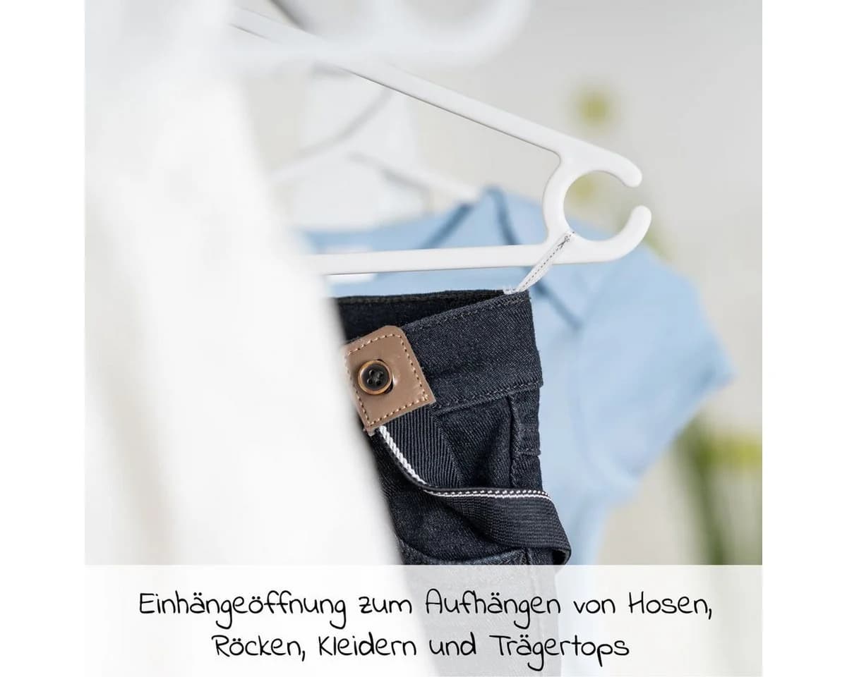 LaLoona Kleiderbügel Bunt 22 Stück Babykleiderbügel Kunststoff - Bild 4