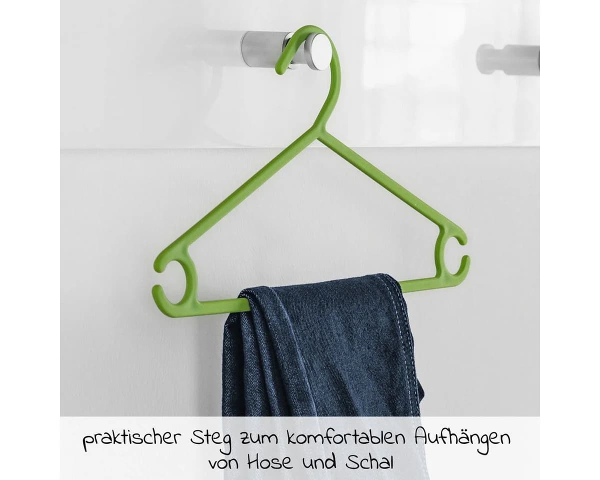 LaLoona Kleiderbügel Bunt 22 Stück Babykleiderbügel Kunststoff - Bild 5