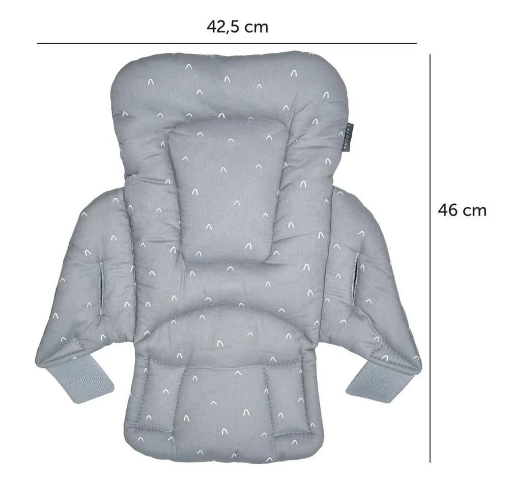 LaLoona Hochstuhlauflage Grau Sitzverkleinerer für Hochstuhl Hauck Alpha und Beta - Bild 4