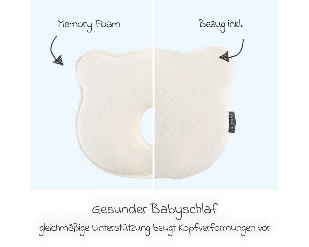 LaLoona Babykissen Beige gegen Kopfverformung - Bild 4