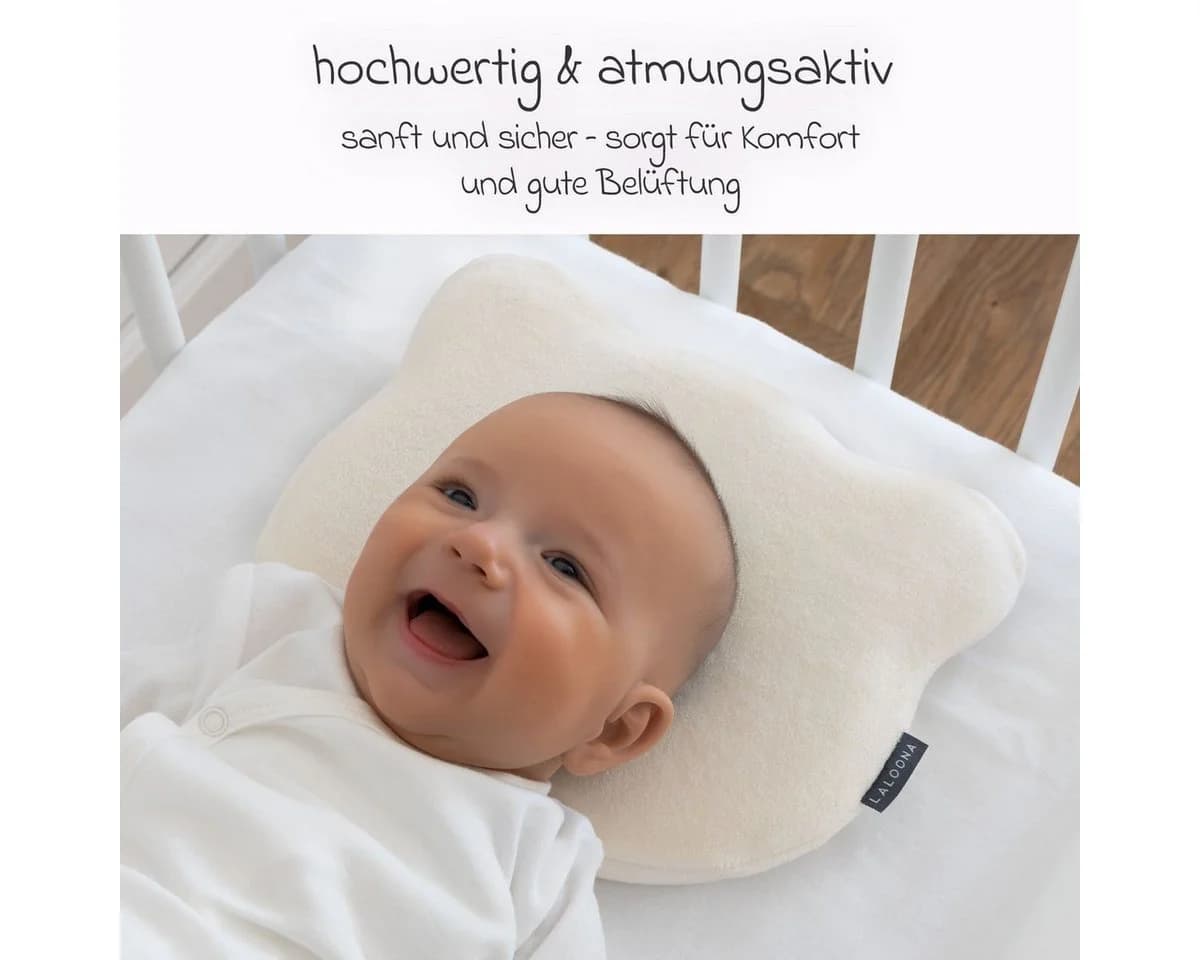 LaLoona Babykissen Beige gegen Kopfverformung - Bild 5