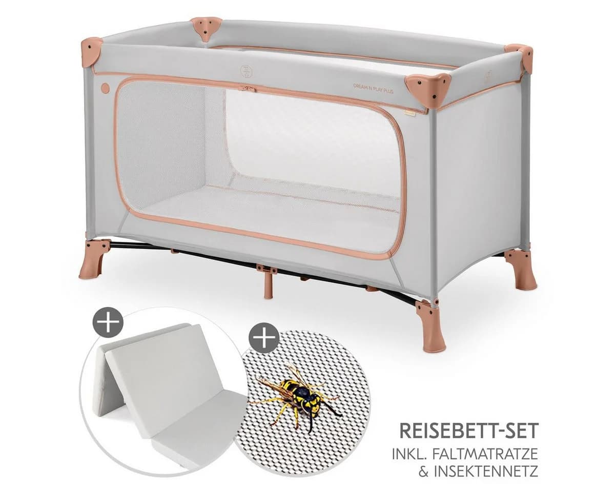 Hauck Baby-Reisebett Dream N Play Plus mit Matratze & Insektenschutz - Bild 2