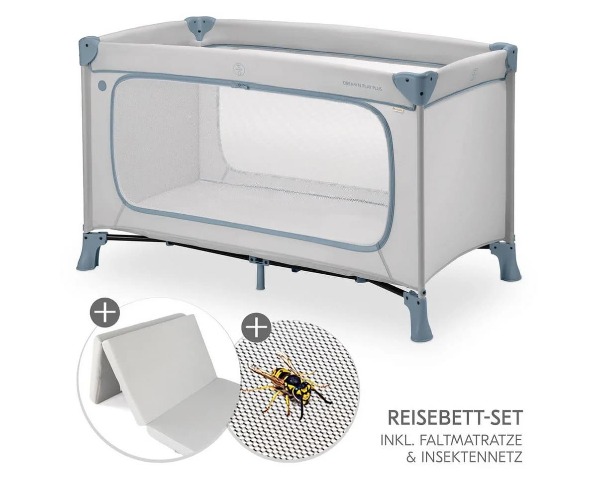 Hauck Baby-Reisebett Dream N Play Plus mit Matratze & Insektenschutz - Bild 2