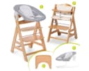 Hauck Hochstuhl Beta Plus Newborn Set Buchenholz Beige Bild 2