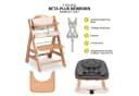 Hauck Hochstuhl Beta Plus Newborn Set Eco Natural mit Neugeborenensufsatz Bild 1