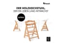 Hauck Hochstuhl Alpha Plus Mitwachsender Holz Kinderhochstuhl Beige Bild 1