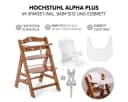 Hauck Hochstuhl Alpha Plus Set Walnut mitwachsend Bild 1