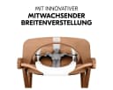 Hauck Hochstuhl Alpha Plus Set Walnut mitwachsend Bild 5